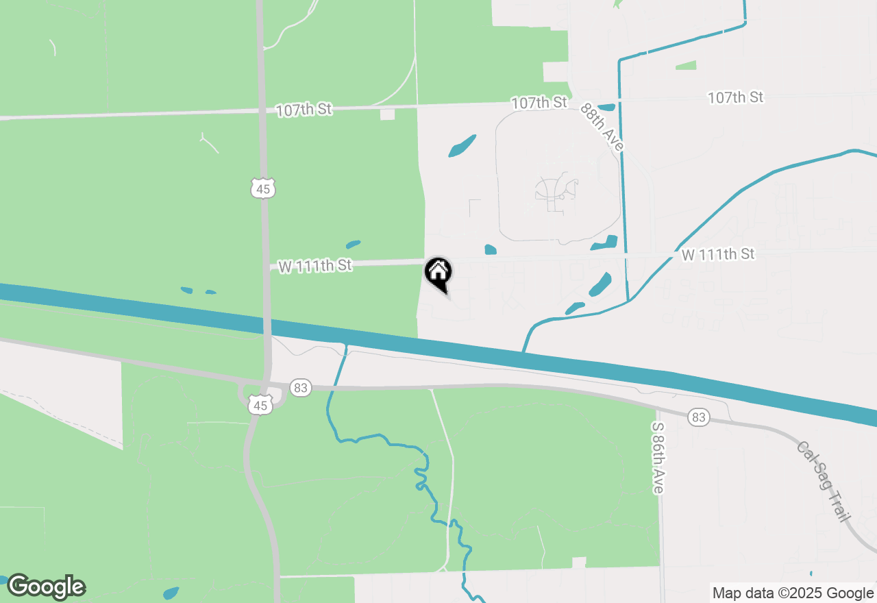 Map of 9180 South Road #D, Palos Hills, IL 60465