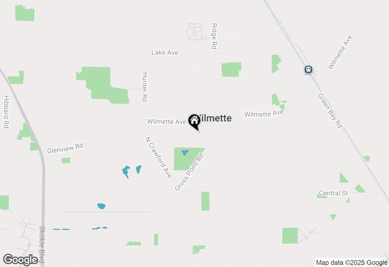 Map of 300 Hollywood Court, Wilmette, IL 60091