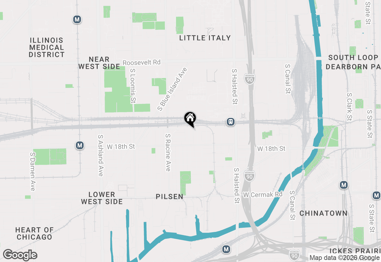 Map of 1061 W 16th Street #111, Chicago, IL 60608