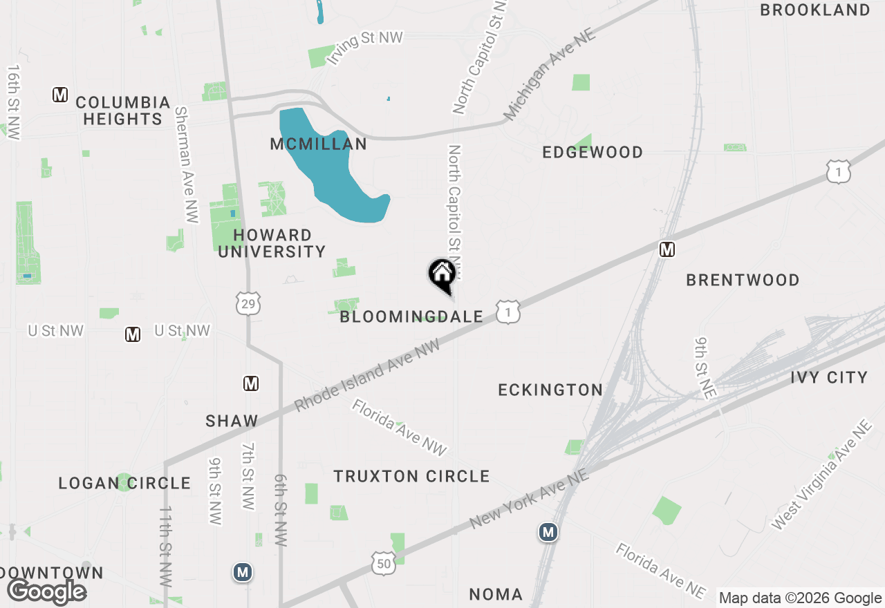 Map of 17 V Street Nw #1, Washington, DC 20001