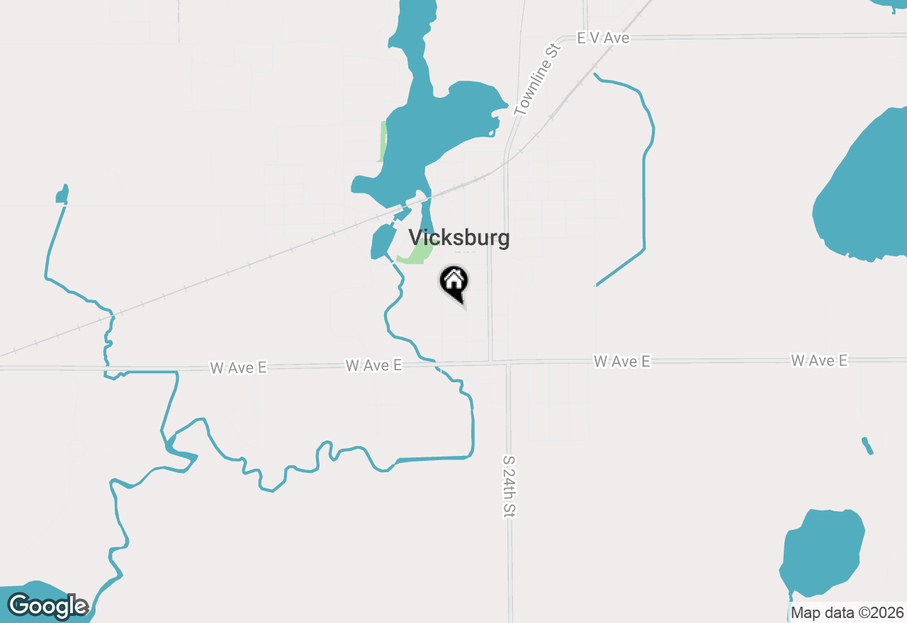 Map of 114 W Park Street, Vicksburg, MI 49097