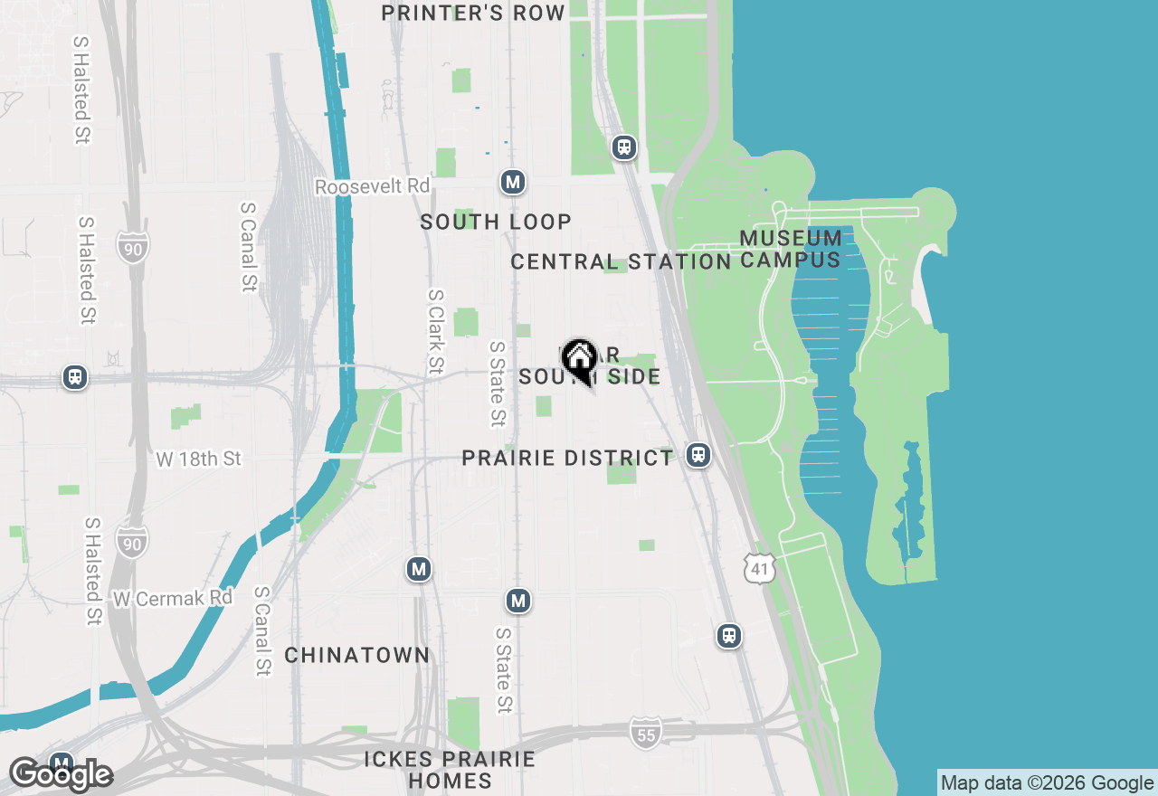 Map of 1617 S Michigan Avenue #207, Chicago, IL 60616