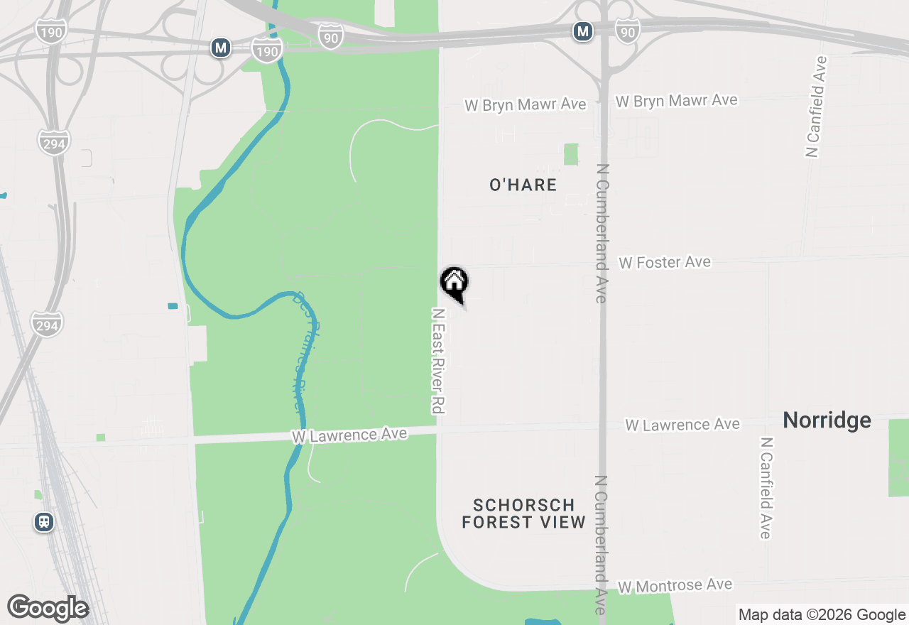 Map of 5102 N Leonard Drive #2B, Norridge, IL 60706