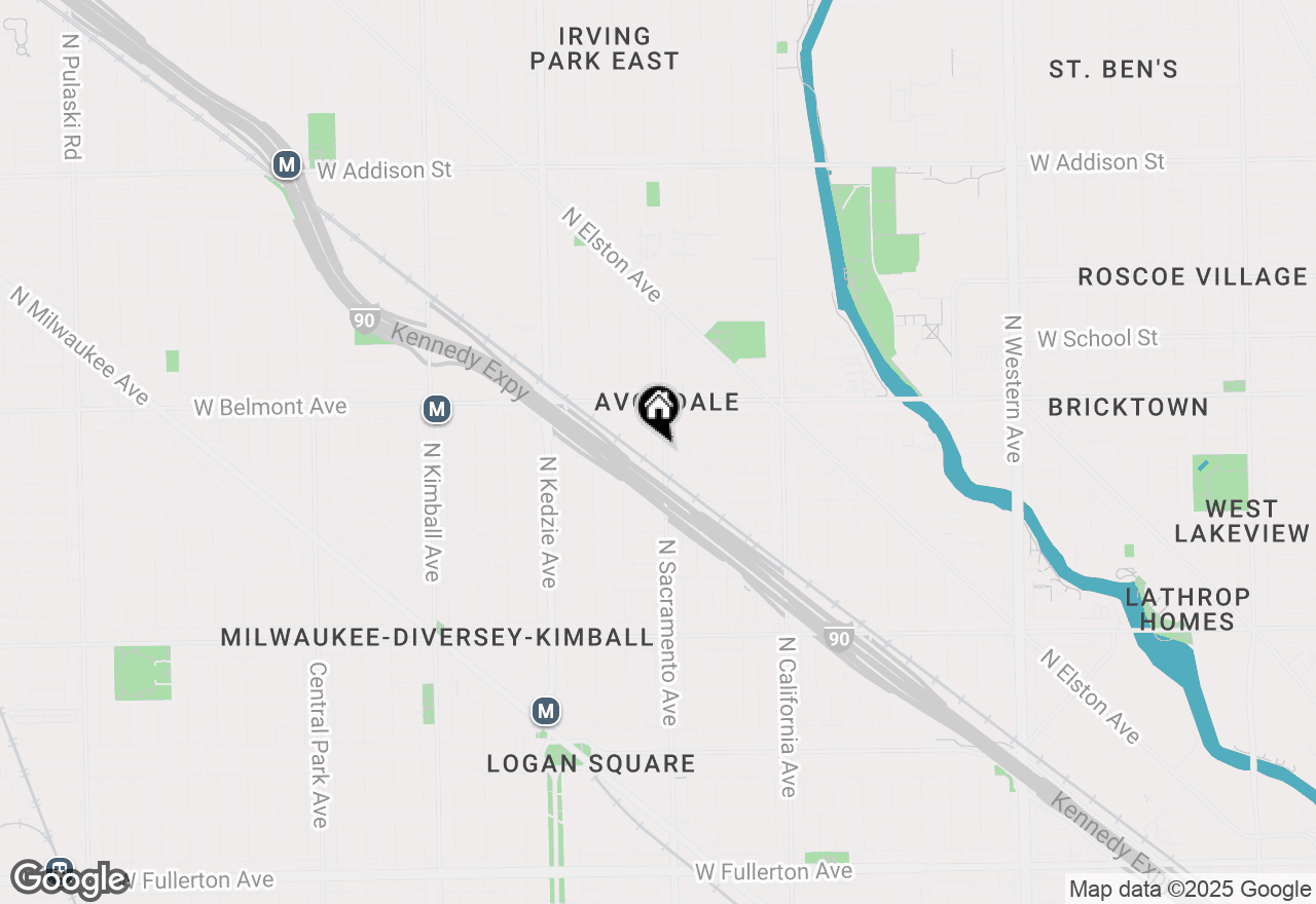 Map of 3104 N Sacramento Avenue, Chicago, IL 60618