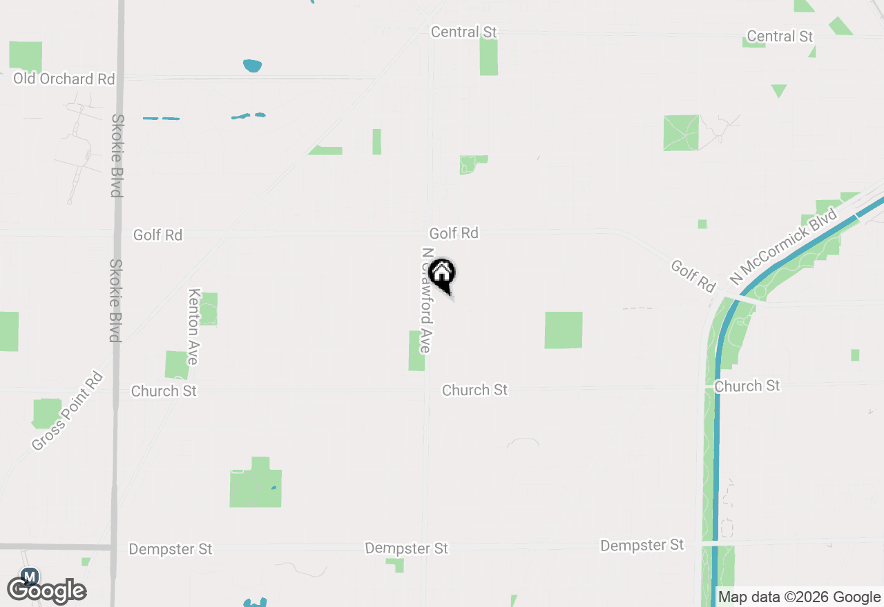 Map of 9414 Harding Avenue, Evanston, IL 60203