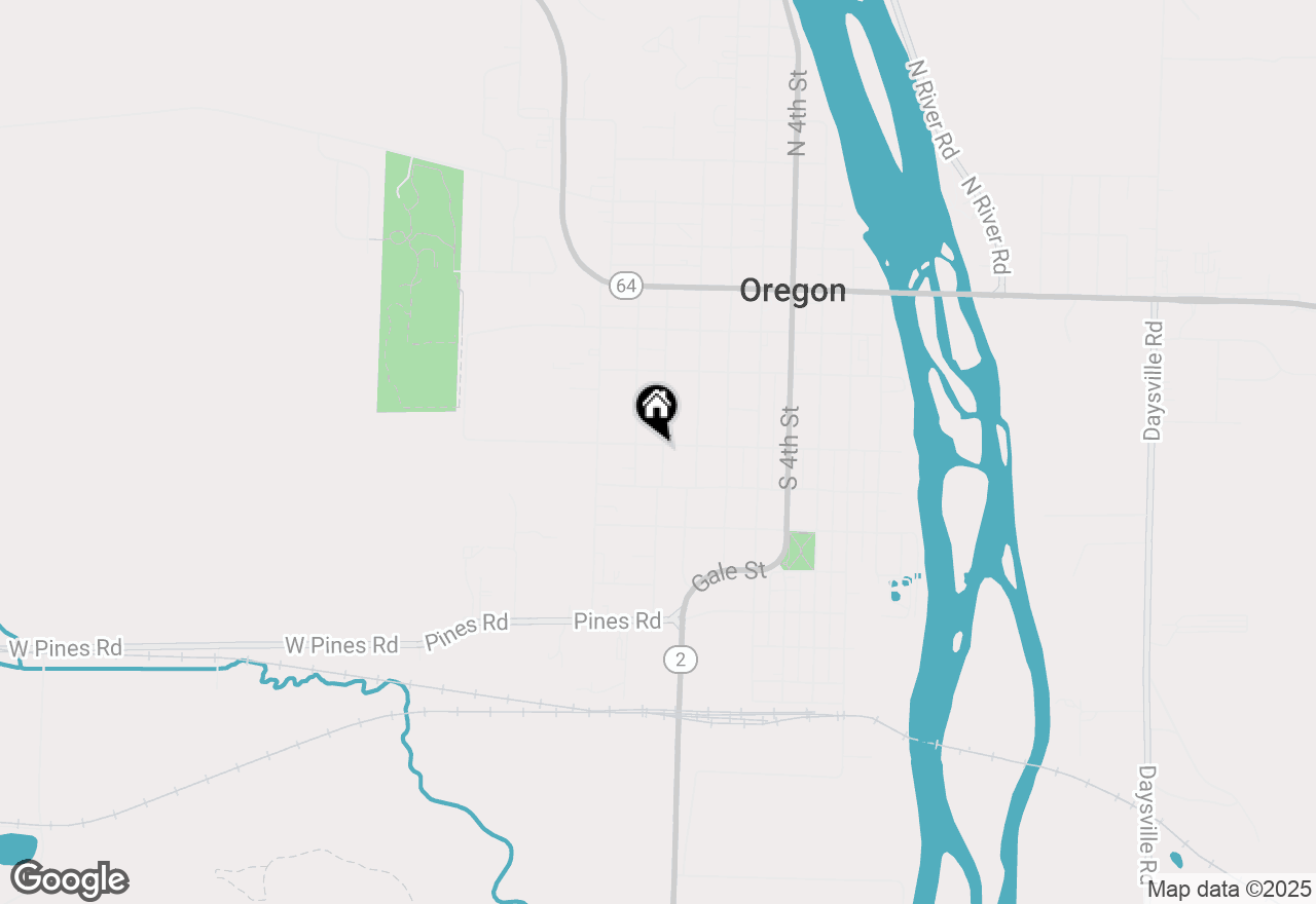 Map of 801 & 803 Adams Street, Oregon, IL 61061