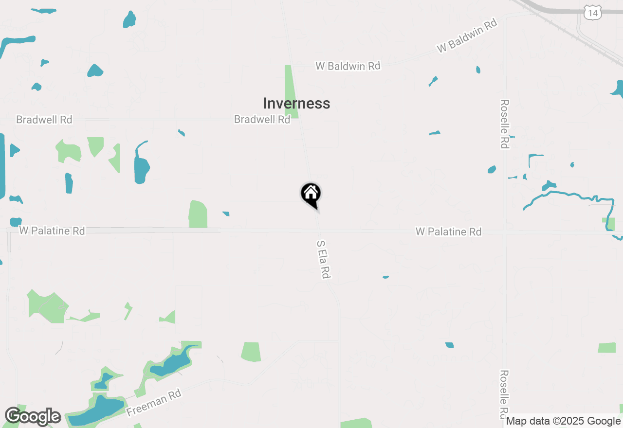 Map of 70 Ela Road, Inverness, IL 60067