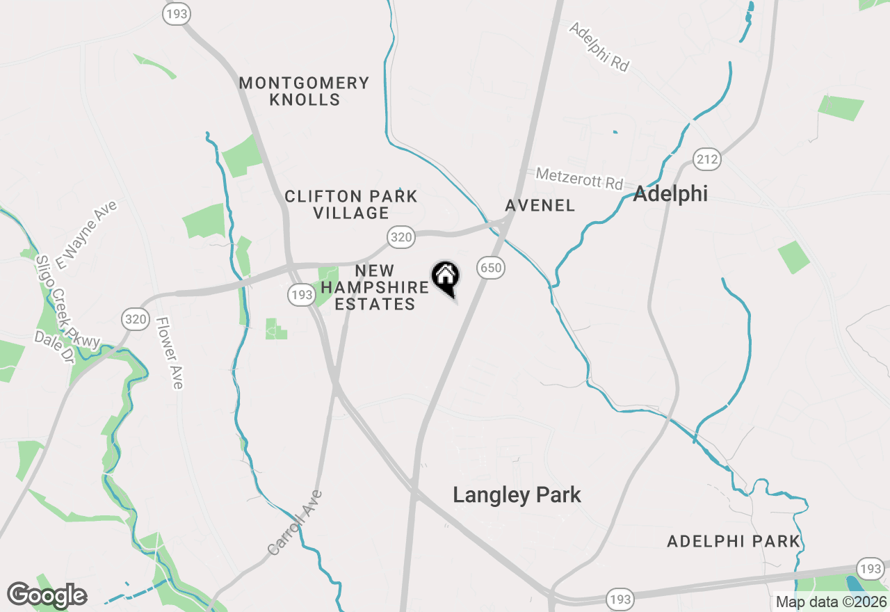 Map of 8422 12th Avenue, Silver Spring, MD 20903