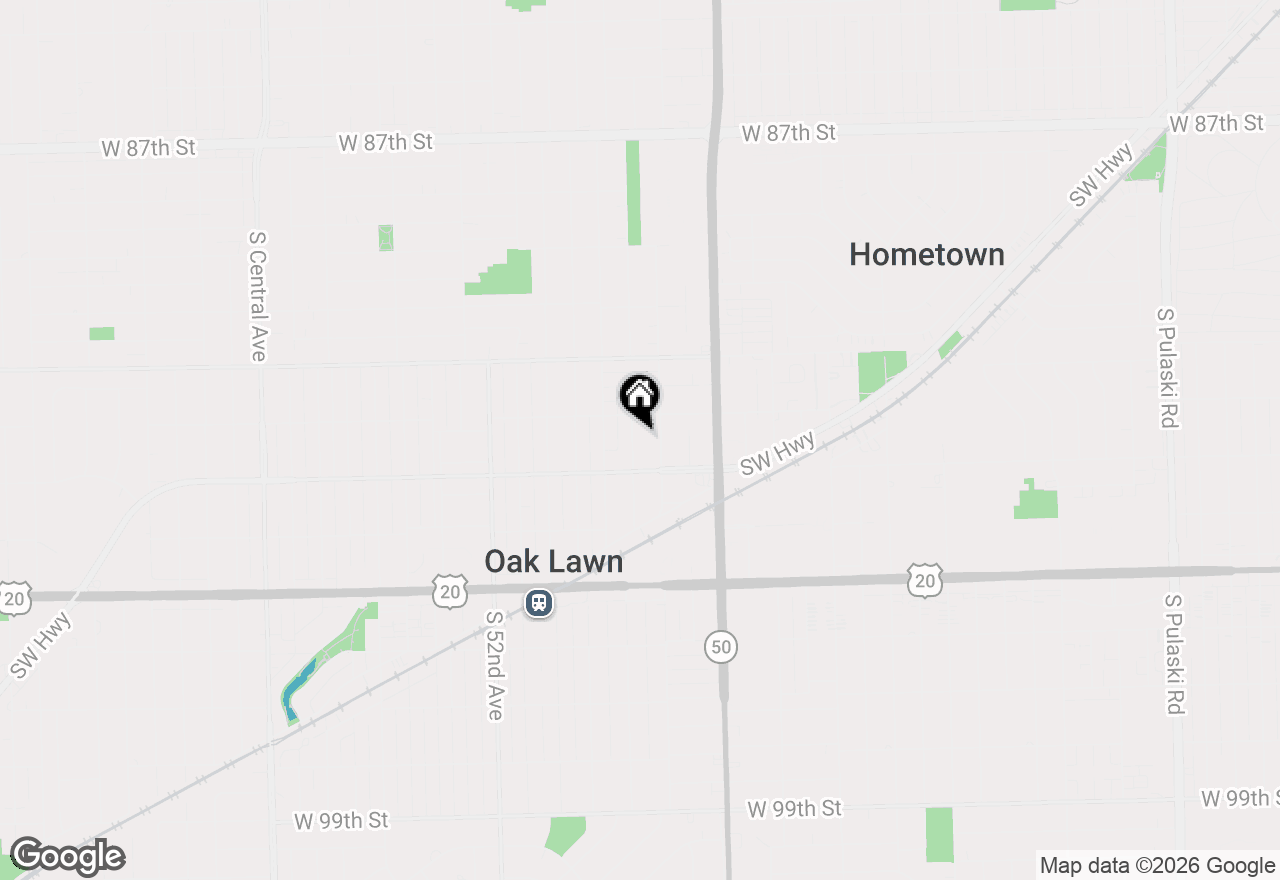 Map of 9221 S 49th Court, Oak Lawn, IL 60453