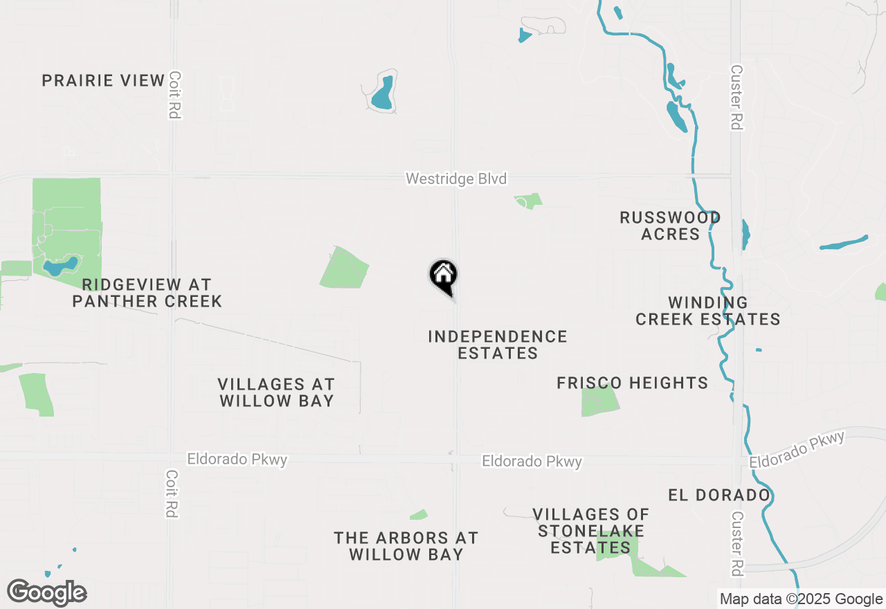 Map of 10105 Sanden Drive, Mckinney, TX 75072