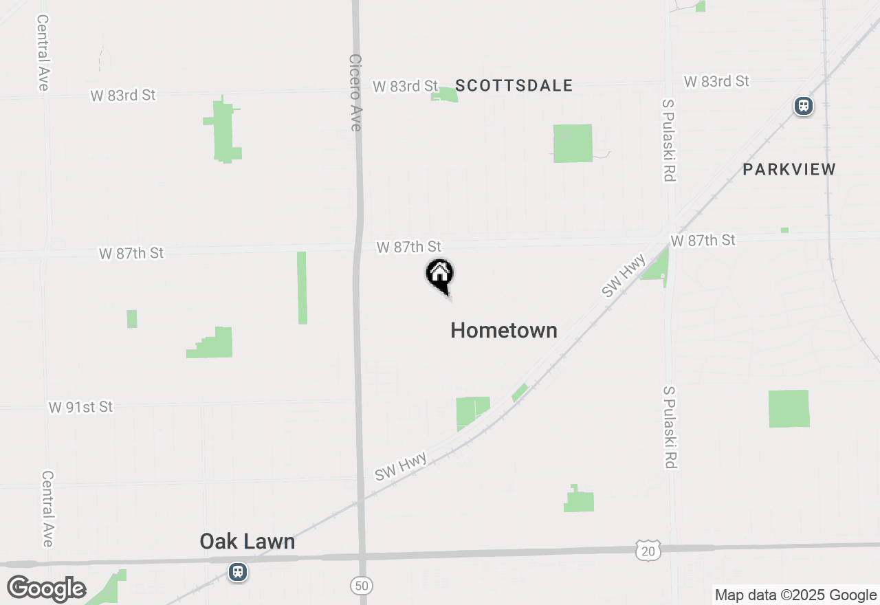 Map of 4568 W 88th Street, Hometown, IL 60456