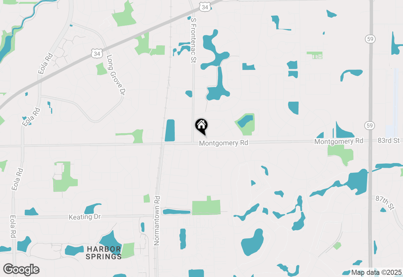 Map of 3545 Charlemaine Drive, Aurora, IL 60504