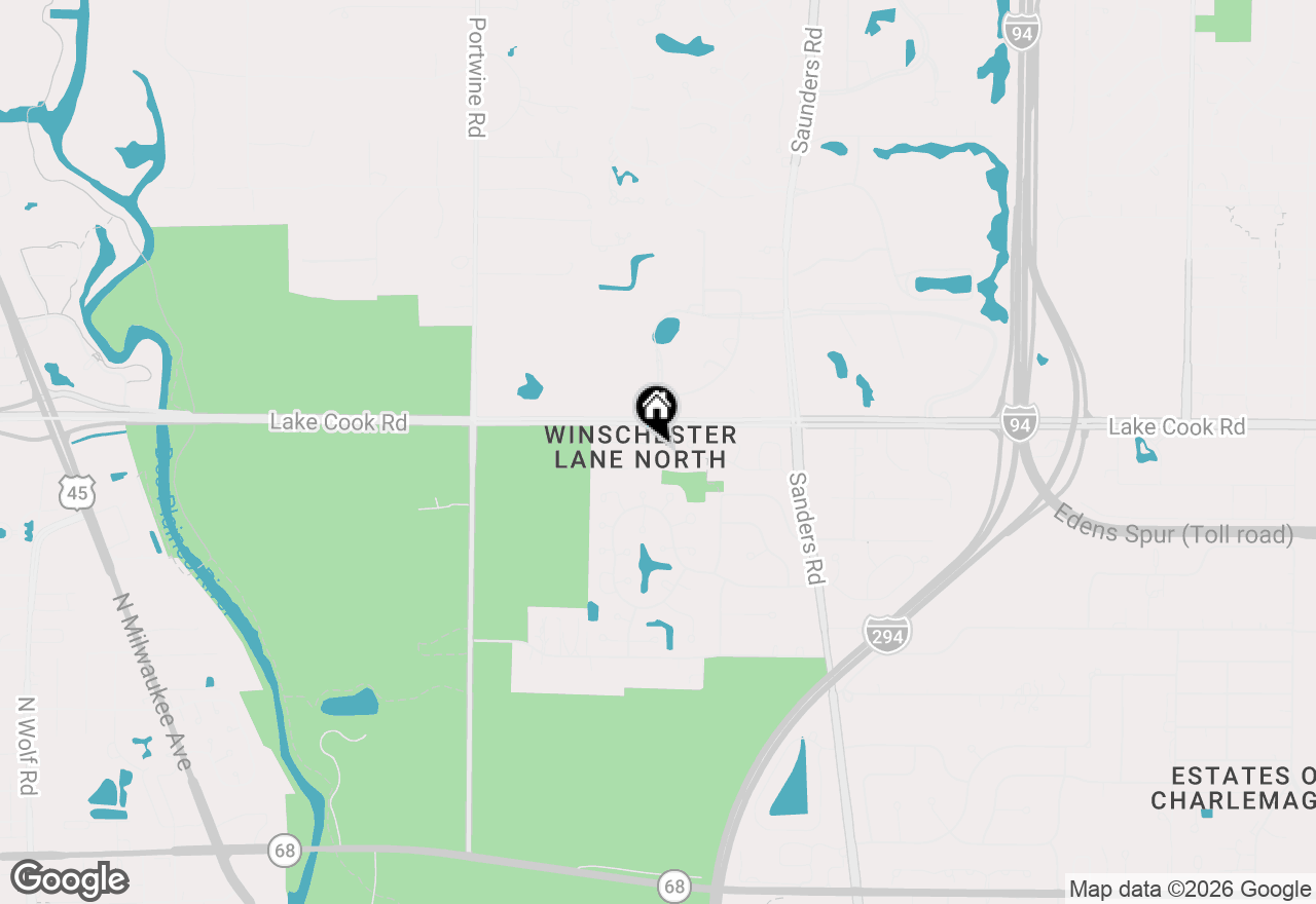 Map of 15 Caribou Xing, Northbrook, IL 60062