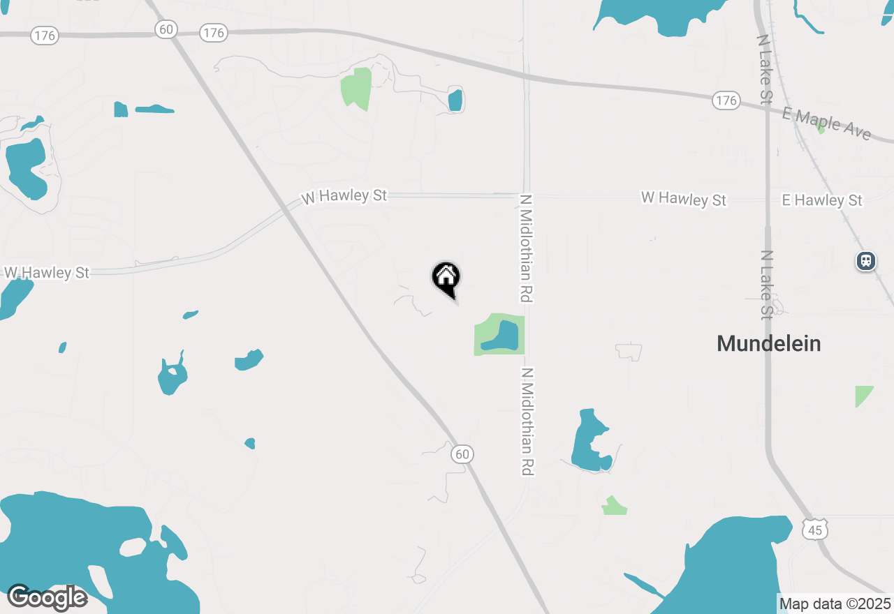 Map of 1349 Spalding Drive, Mundelein, IL 60060