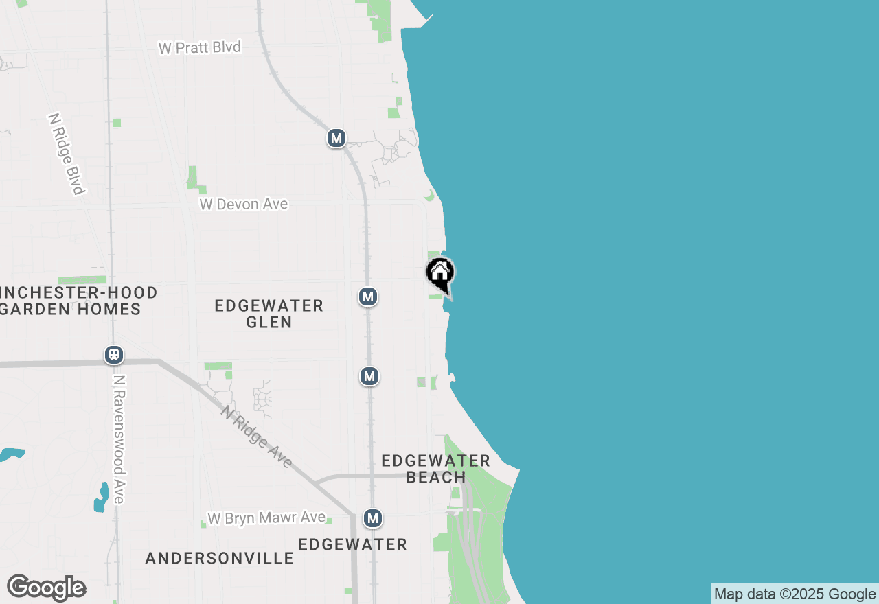 Map of 6145 N Sheridan Road #25C, Chicago, IL 60660