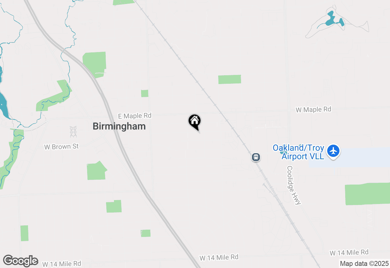 Map of 1668 Villa Road, Birmingham, MI 48009