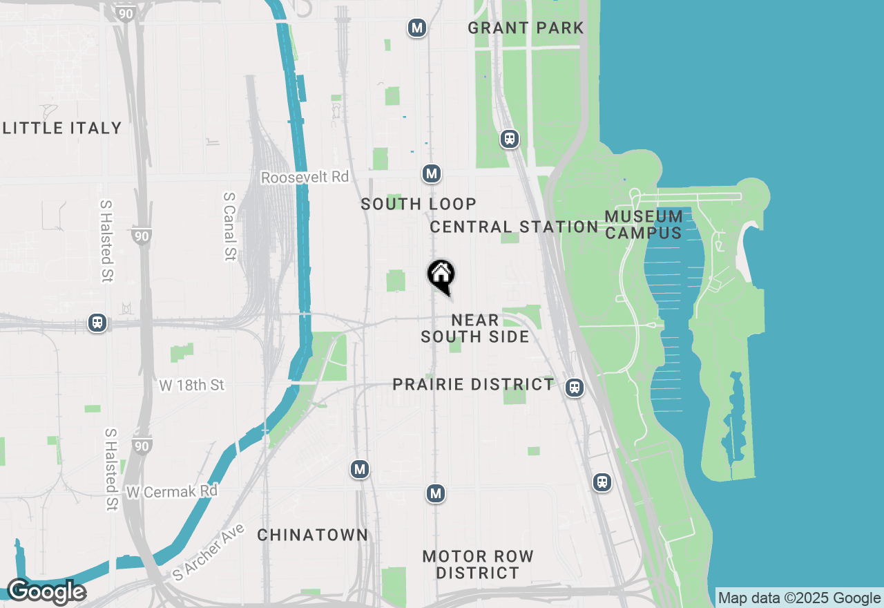 Map of 1520 S Wabash Avenue #3N, Chicago, IL 60605