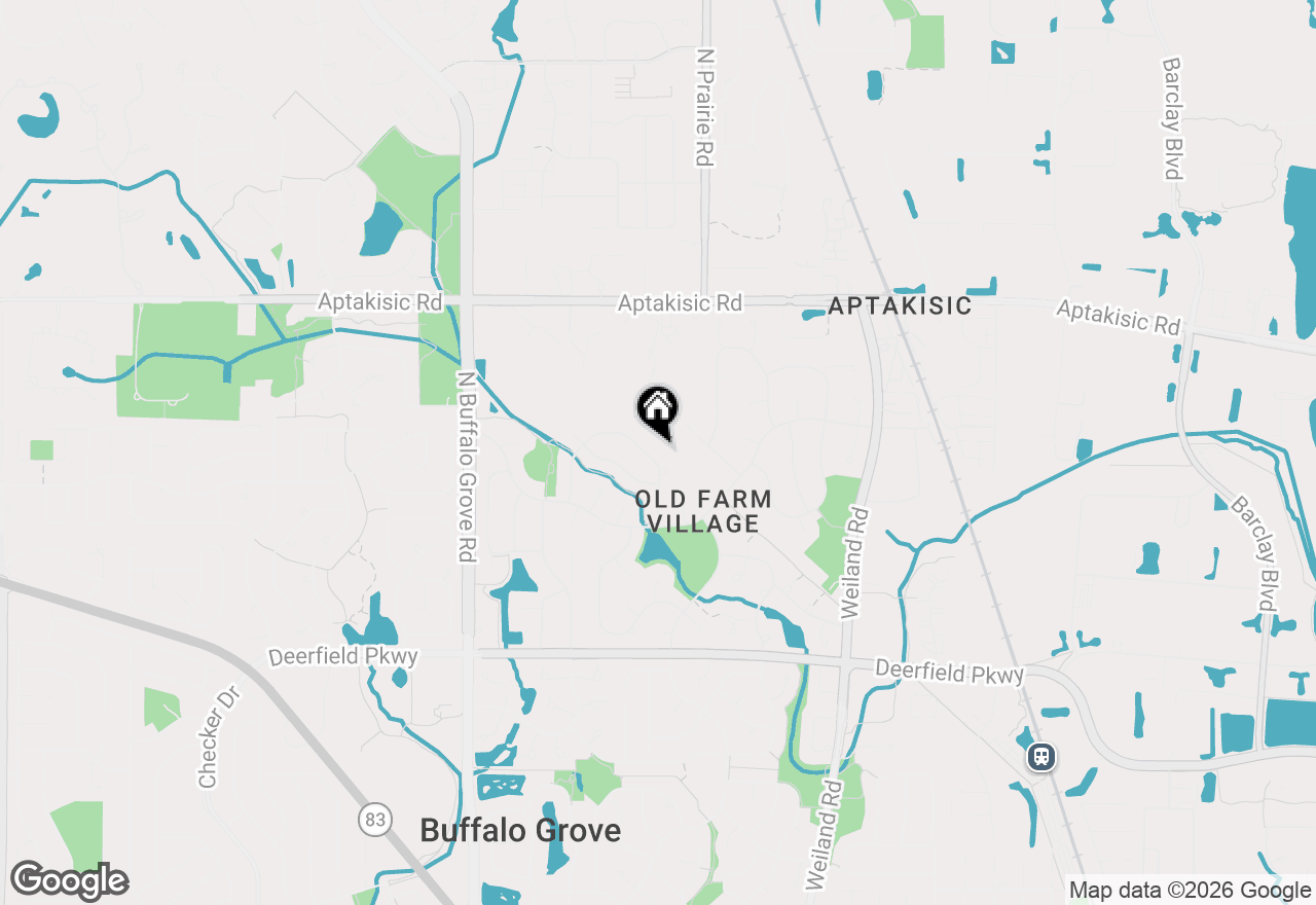 Map of 66 Copperwood Drive, Buffalo Grove, IL 60089