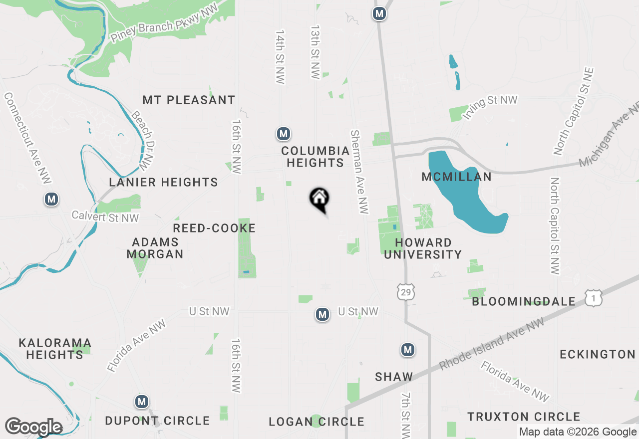 Map of 2523 13th Street Nw #103, Washington, DC 20009