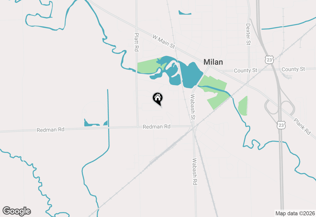 Map of 316 O'brian Drive, Milan, MI 48160