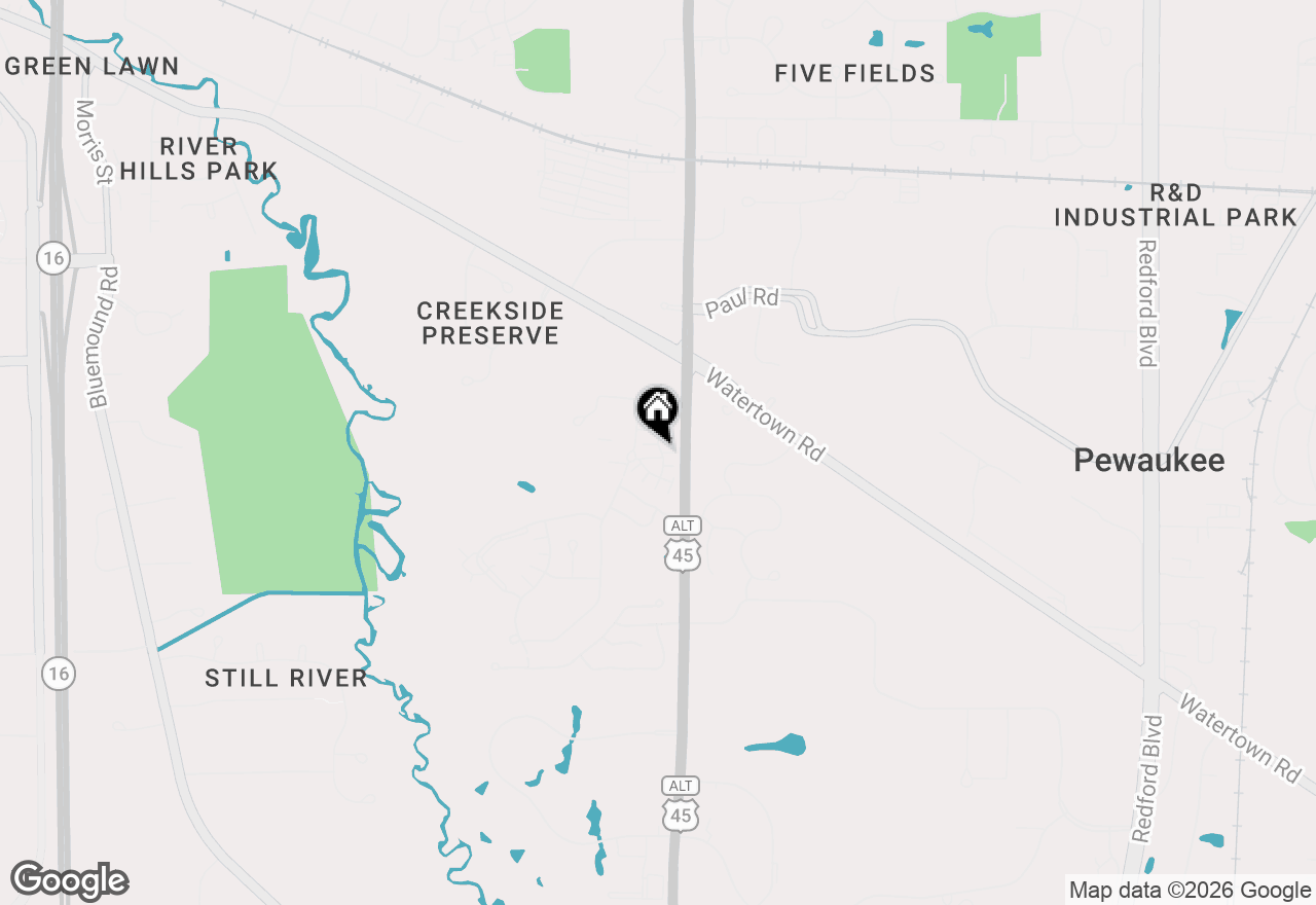 Map of W240N2532 E Parkway Meadow Cir #5, Pewaukee, WI 53072