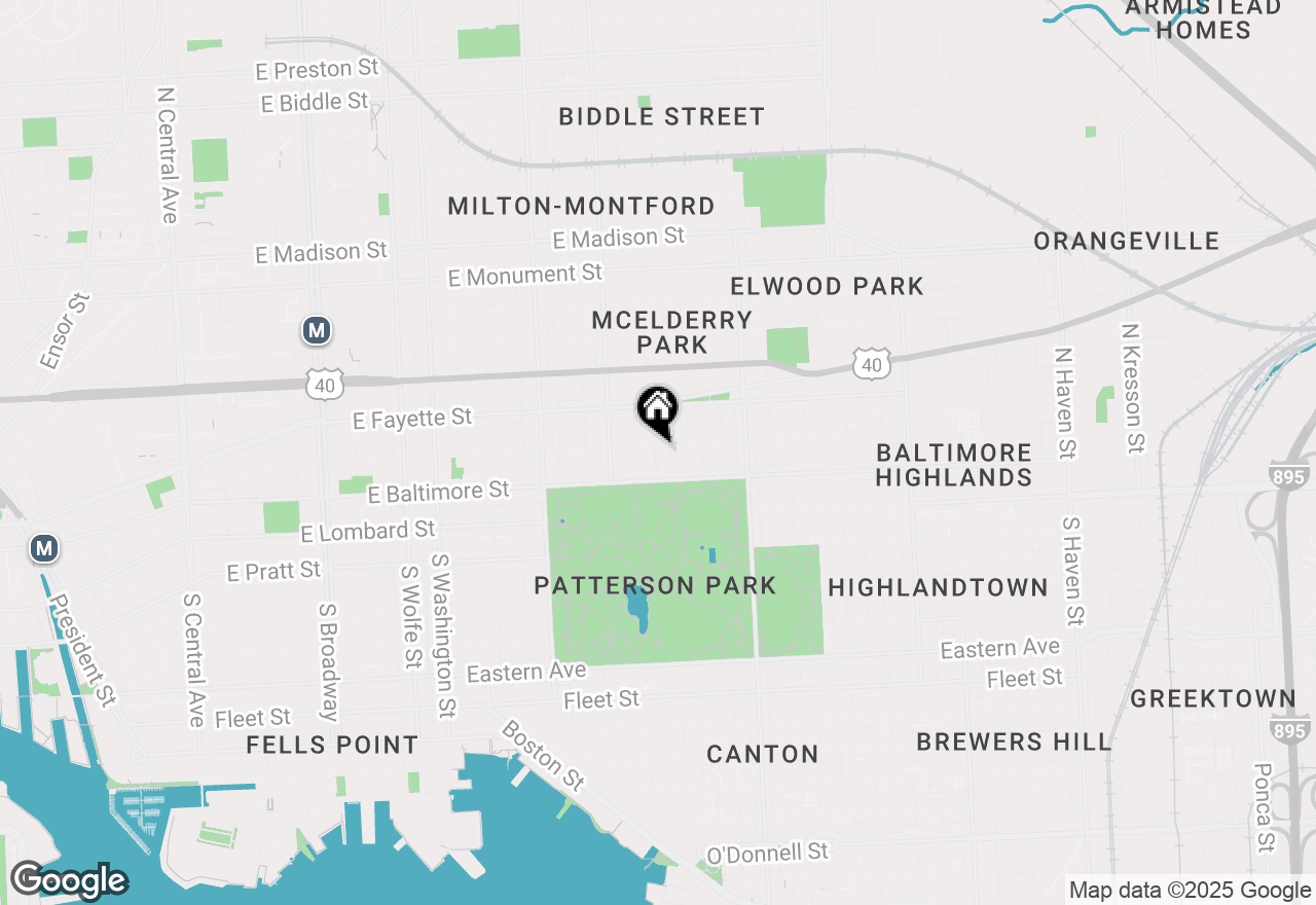 Map of 2603 E Fairmount Avenue, Baltimore, MD 21224