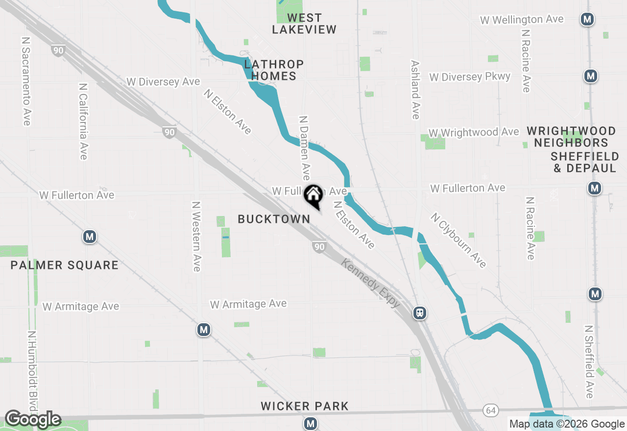 Map of 2348 N Lister Avenue #204, Chicago, IL 60614
