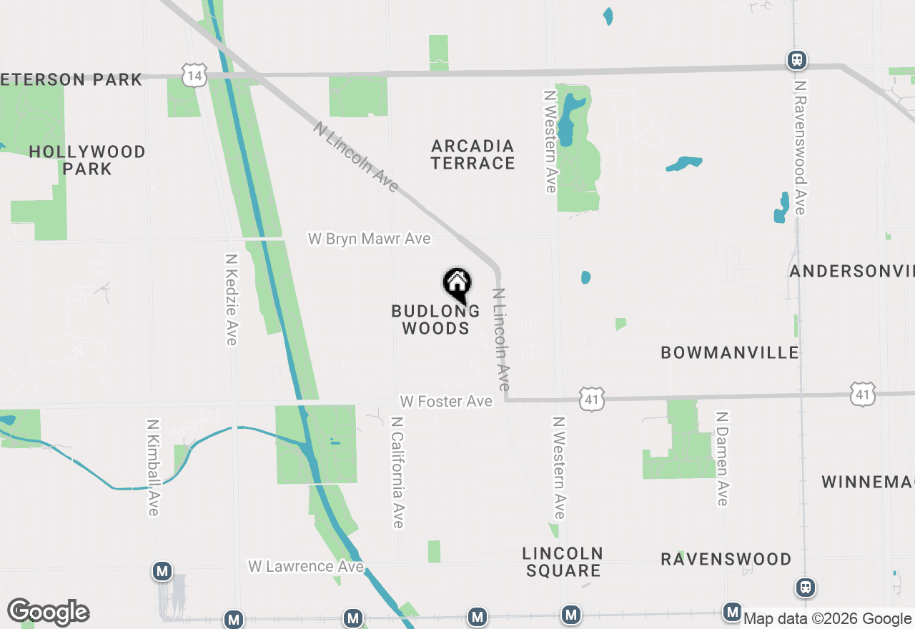 Map of 2626 W Balmoral Avenue #201, Chicago, IL 60625