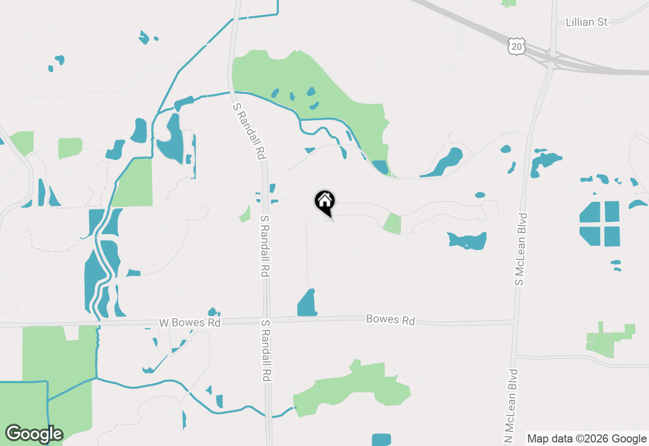 Map of 2077 College Green Drive #2077, Elgin, IL 60123