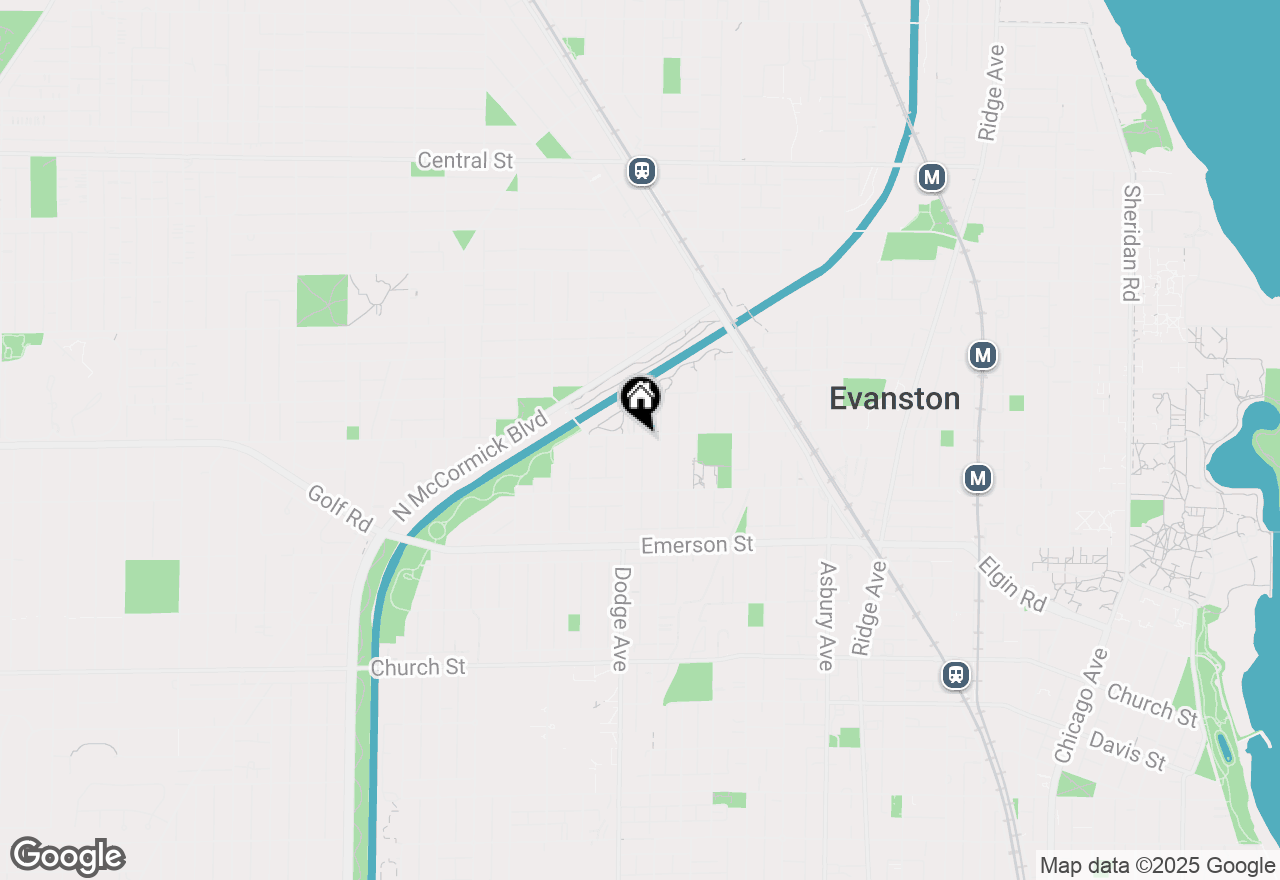 Map of 1816 Simpson Street, Evanston, IL 60201