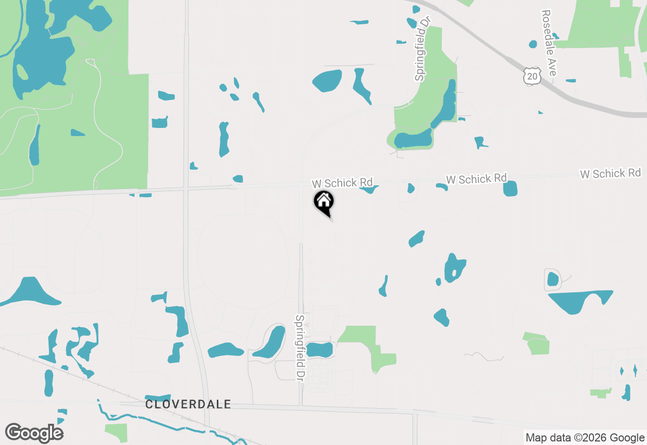 Map of 205 Benton Lane, Bloomingdale, IL 60108