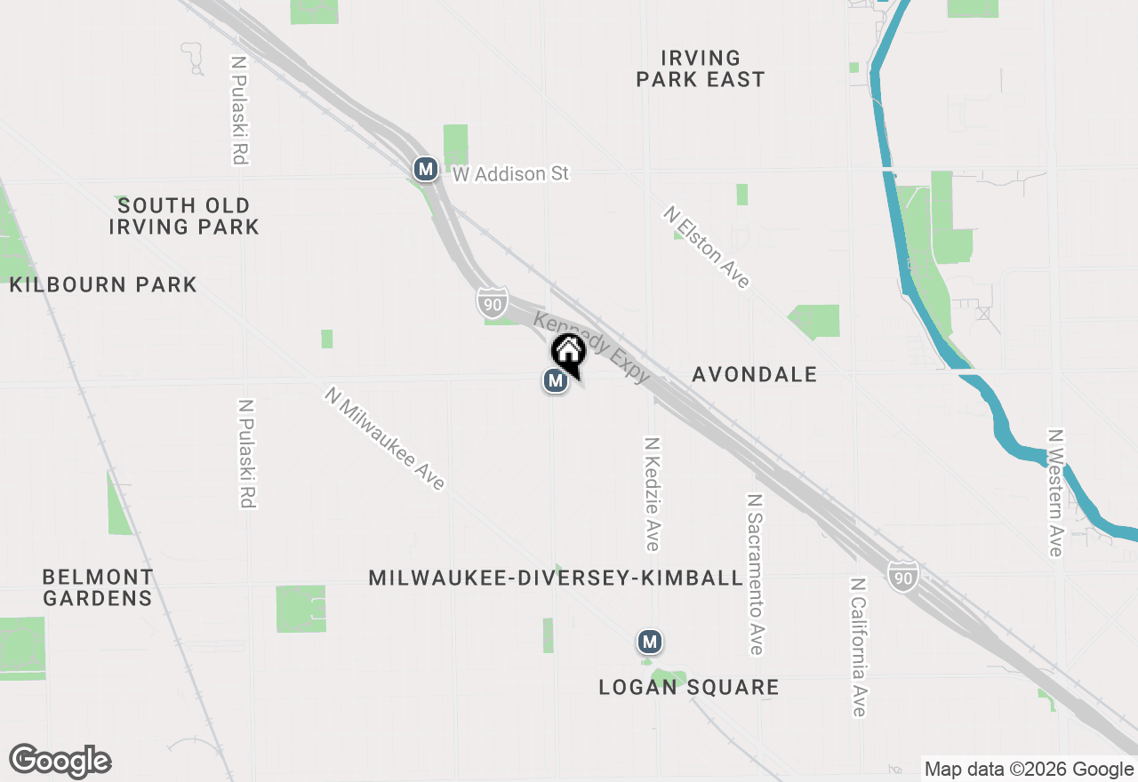 Map of 3142 N Christiana Avenue, Chicago, IL 60618
