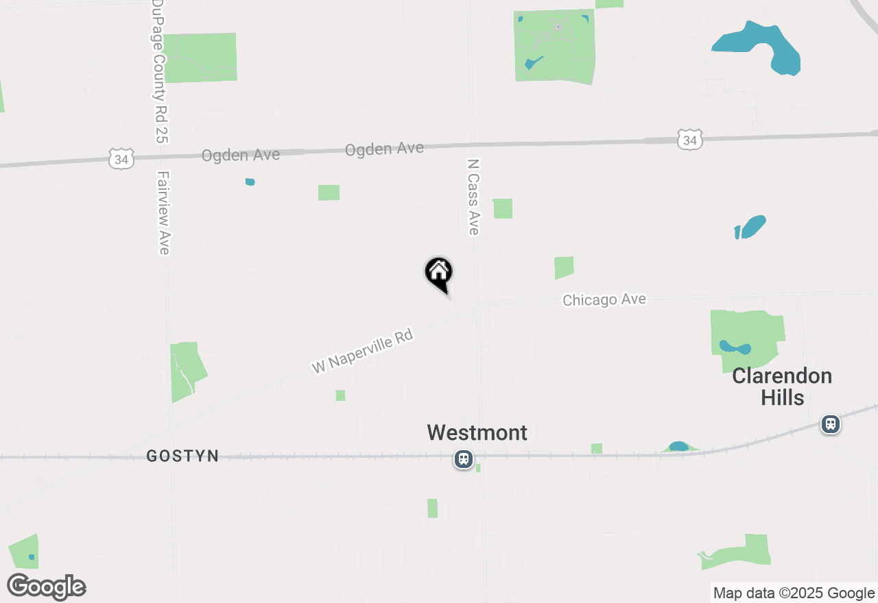 Map of 301 N Grant Street, Westmont, IL 60559