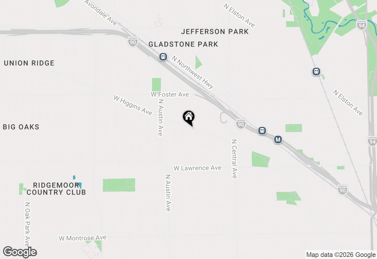Map of 5819 W Higgins Avenue #1D, Chicago, IL 60630
