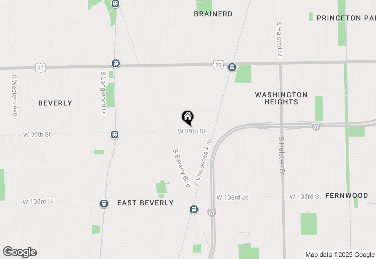 Map of 1340 W 99th Street, Chicago, IL 60643