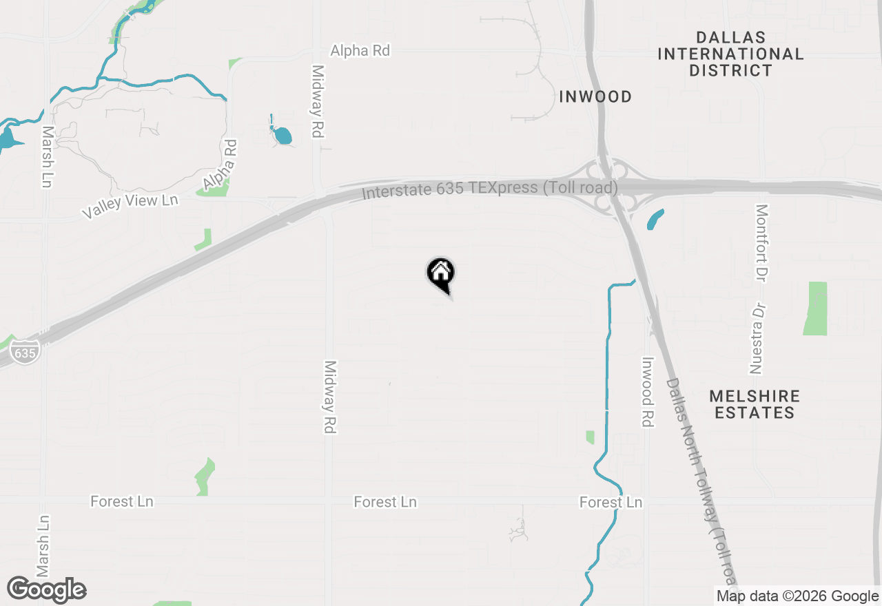 Map of 4475 Twin Post Road, Dallas, TX 75244