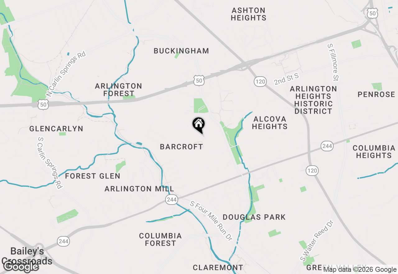 Map of 4400 6th Street S, Arlington, VA 22204