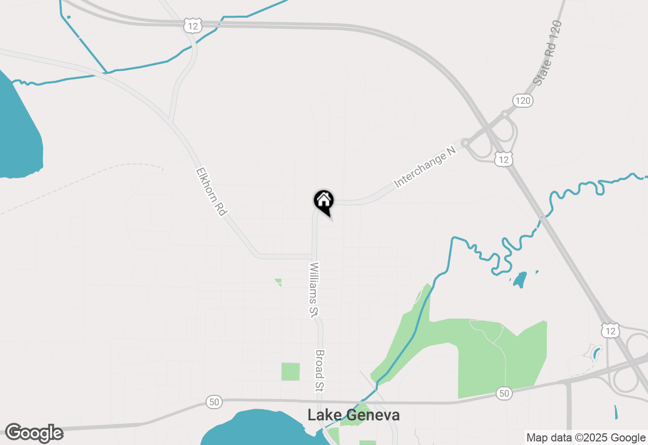 Map of 733 Walker St, Lake Geneva, WI 53147