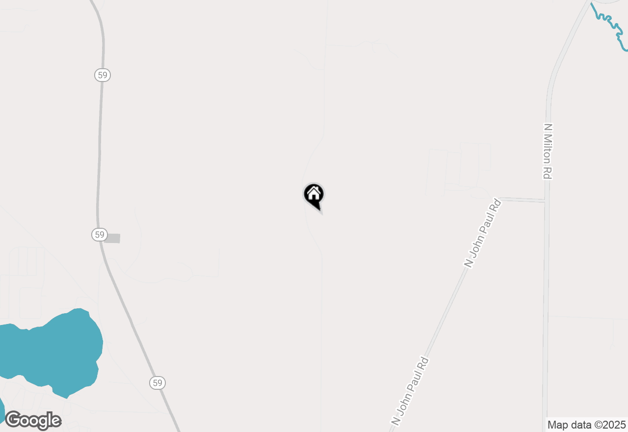 Map of 9340 N Serns Road, Milton, WI 53563