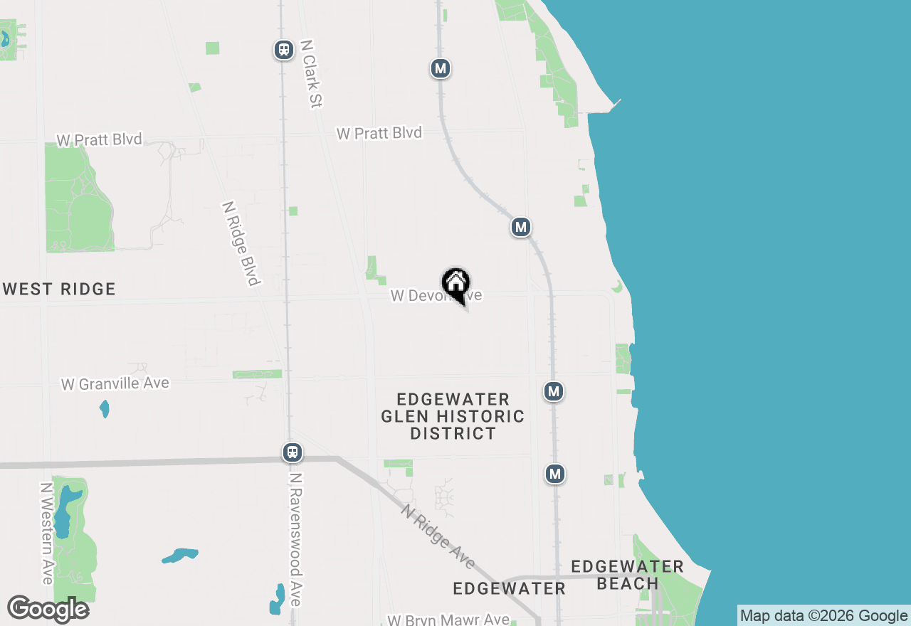 Map of 6331 N Glenwood Avenue #3, Chicago, IL 60660