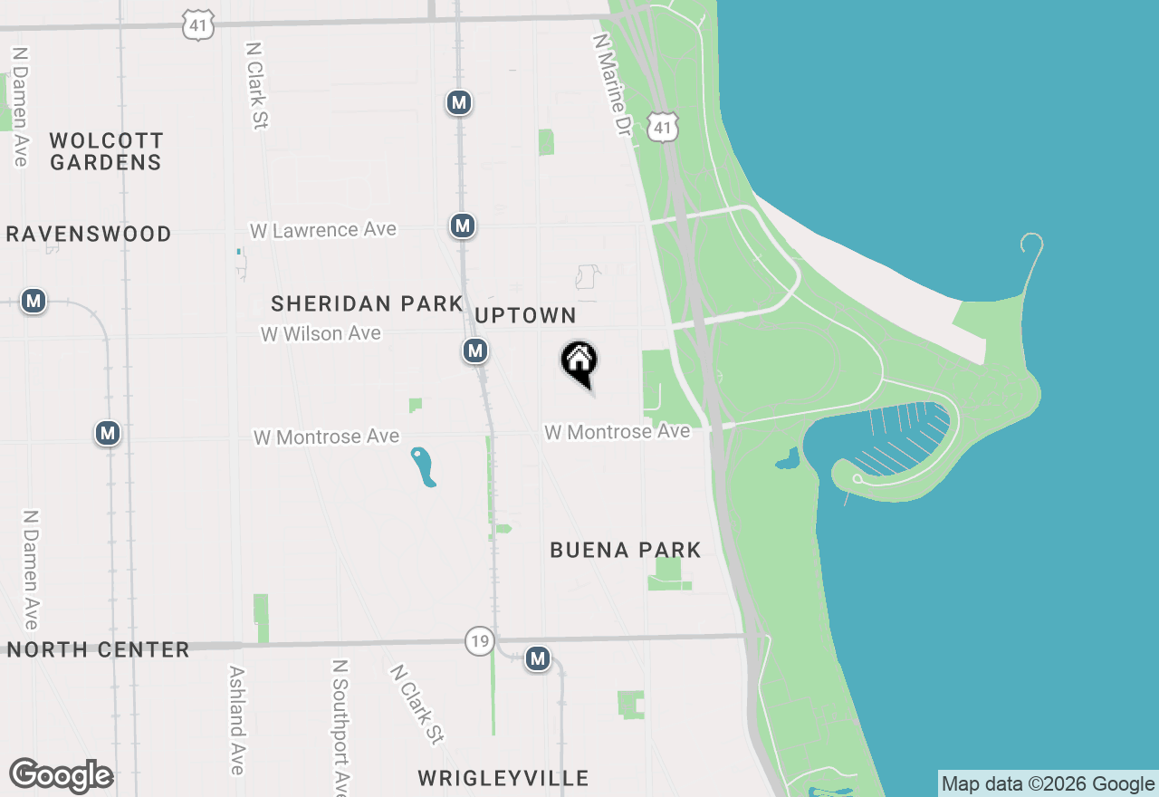 Map of 912 W Agatite Avenue #1, Chicago, IL 60640