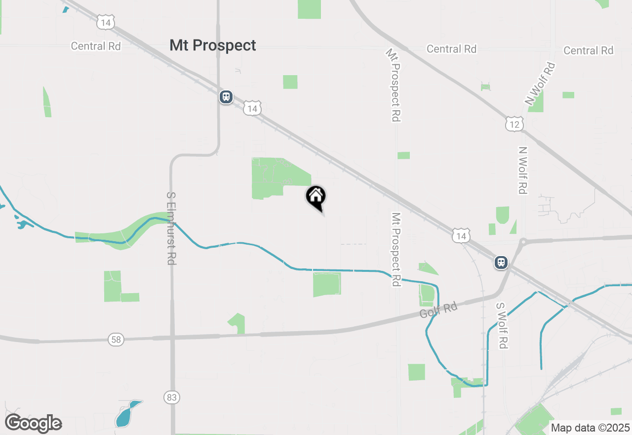 Map of 601 S William Street, Mount Prospect, IL 60056