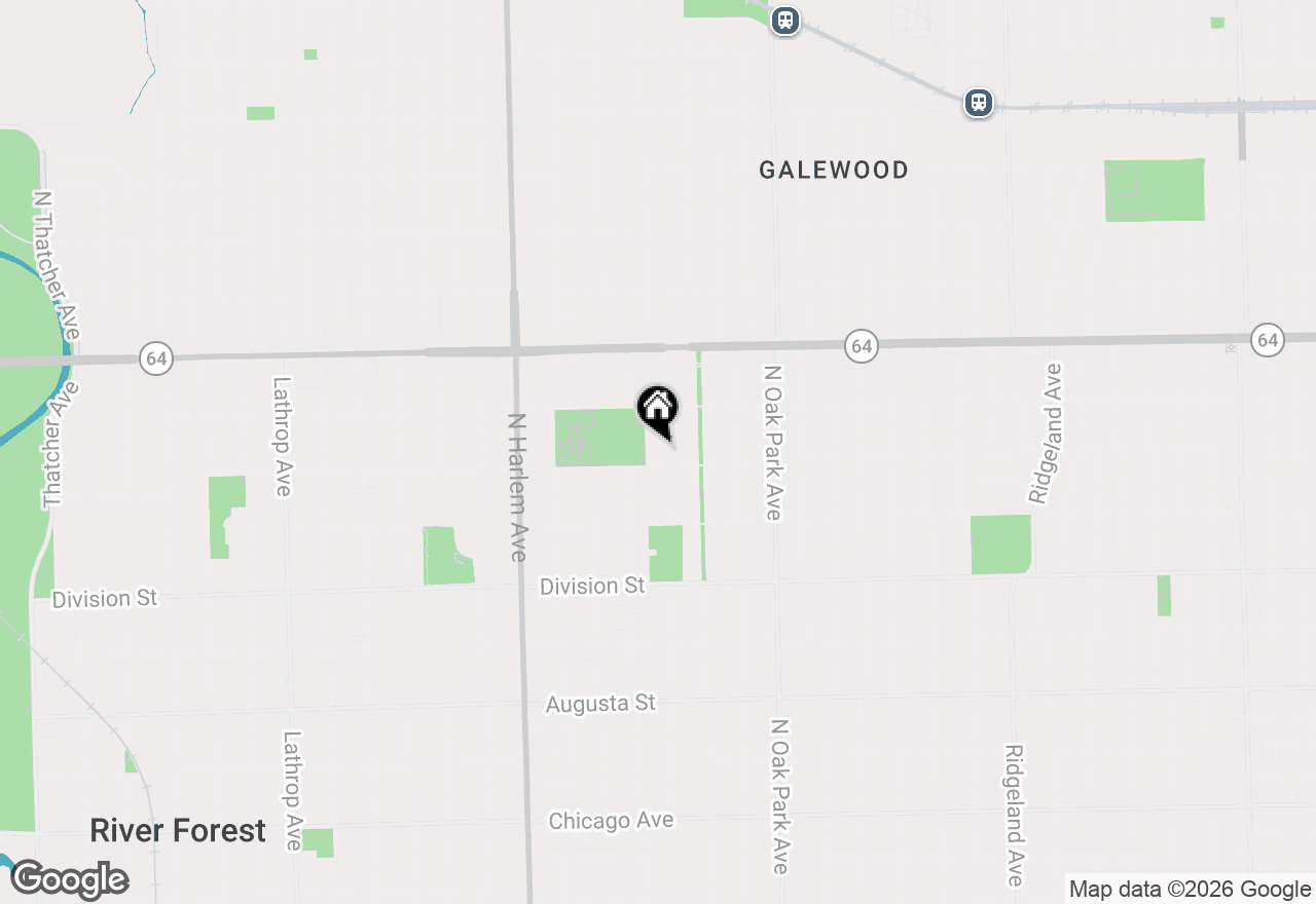 Map of 1111 Woodbine Avenue, Oak Park, IL 60302