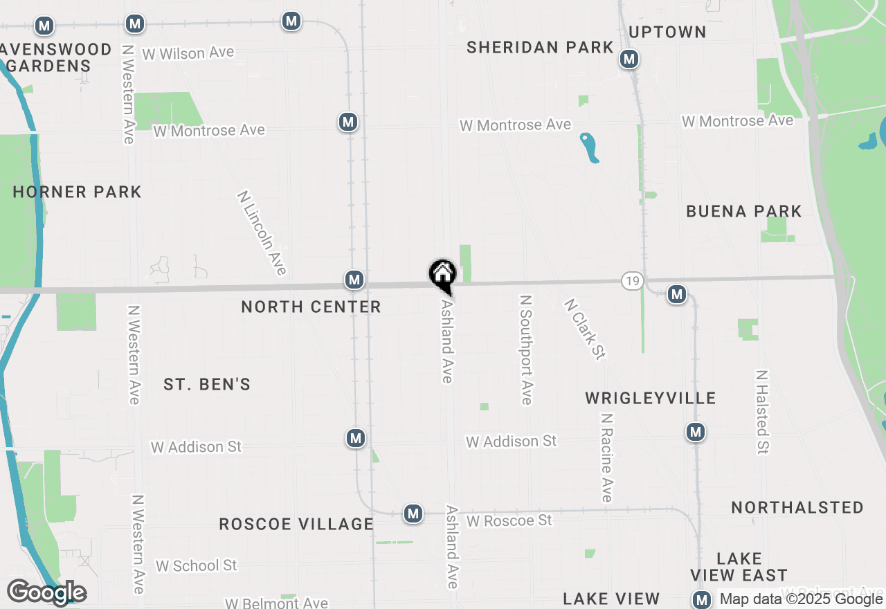 Map of 3928 N Ashland Avenue #1, Chicago, IL 60613