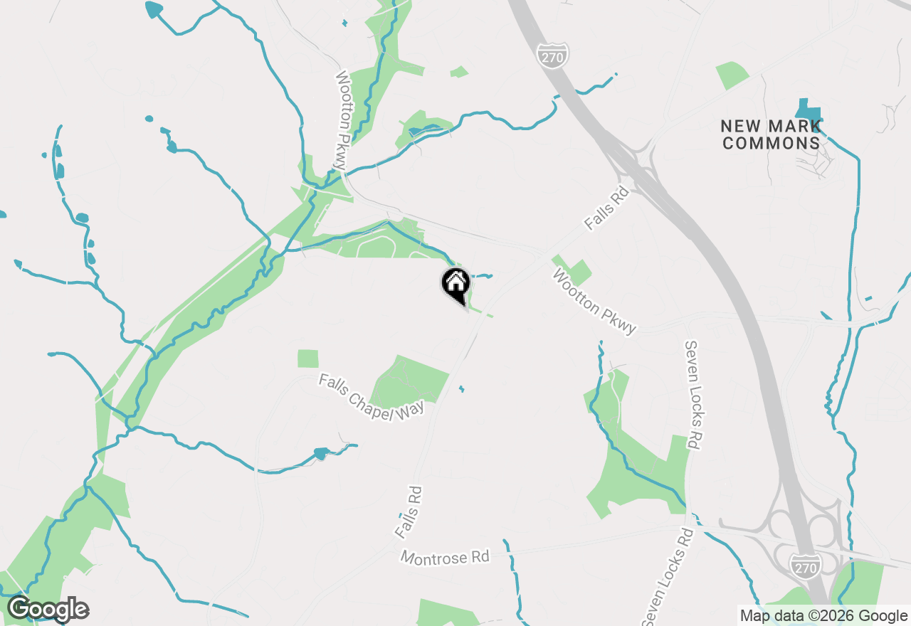 Map of 1701 Glastonberry Road, Potomac, MD 20854