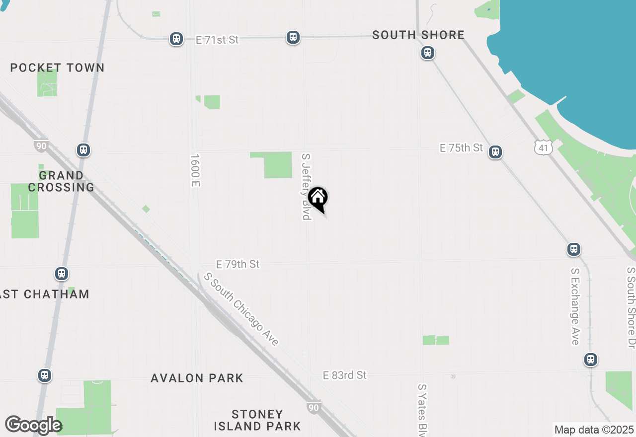 Map of 7724 S Chappel Avenue, Chicago, IL 60649