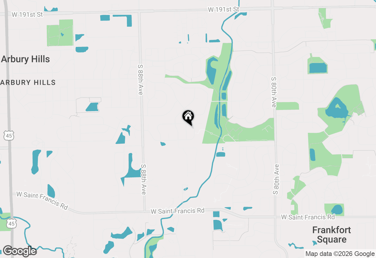 Map of 19813 Clare Drive, Tinley Park, IL 60487