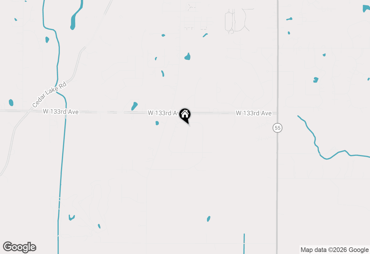 Map of 13378 Taney Street, Crown Point, IN 46307