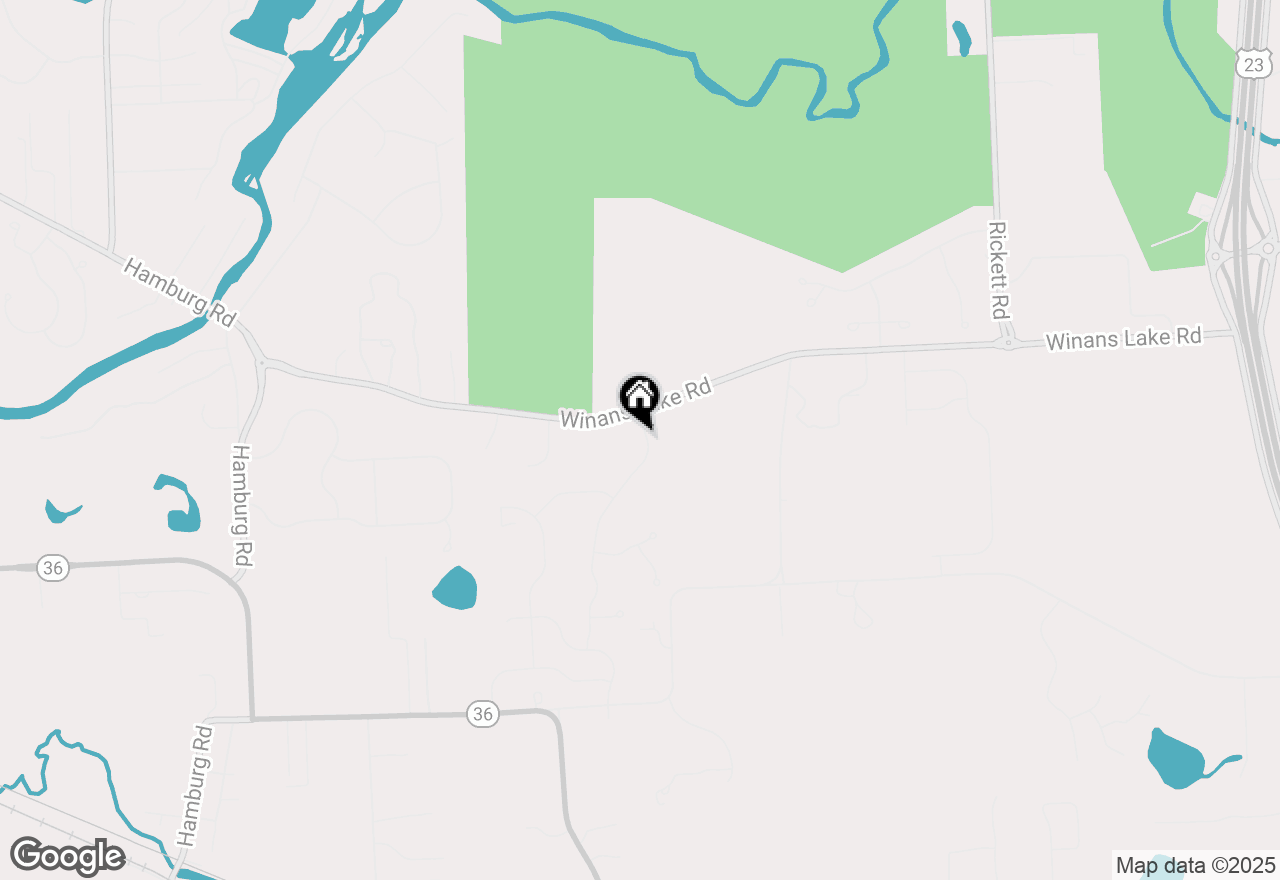 Map of 9656 Willow Oak Drive, Brighton, MI 48116