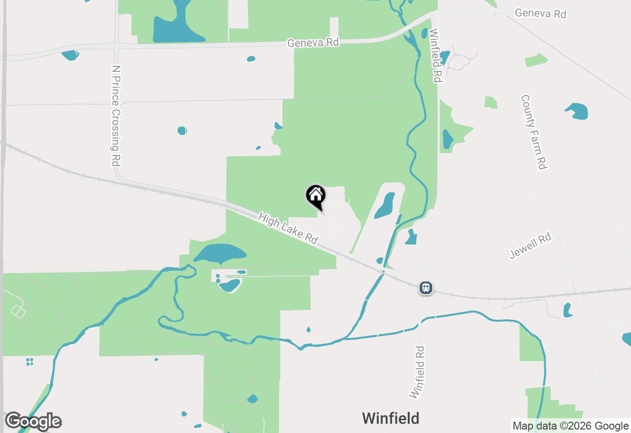 Map of 28W063 Woodland Drive, Winfield, IL 60190